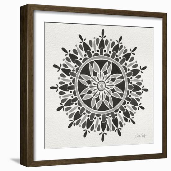 Mandala in Grey-Cat Coquillette-Framed Giclee Print