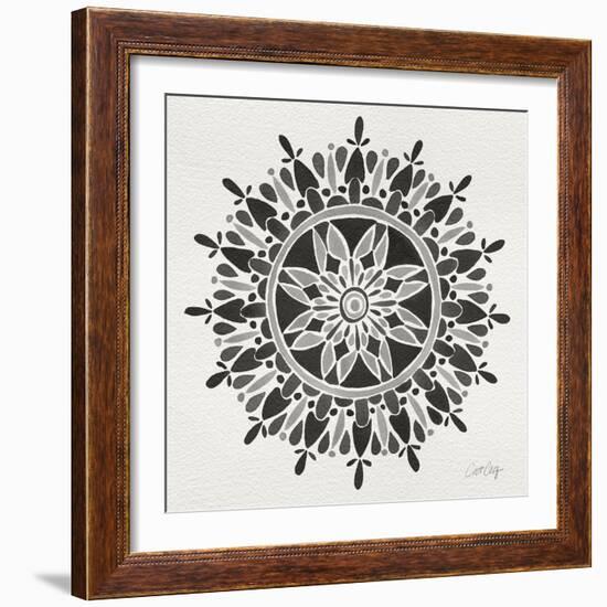 Mandala in Grey-Cat Coquillette-Framed Giclee Print