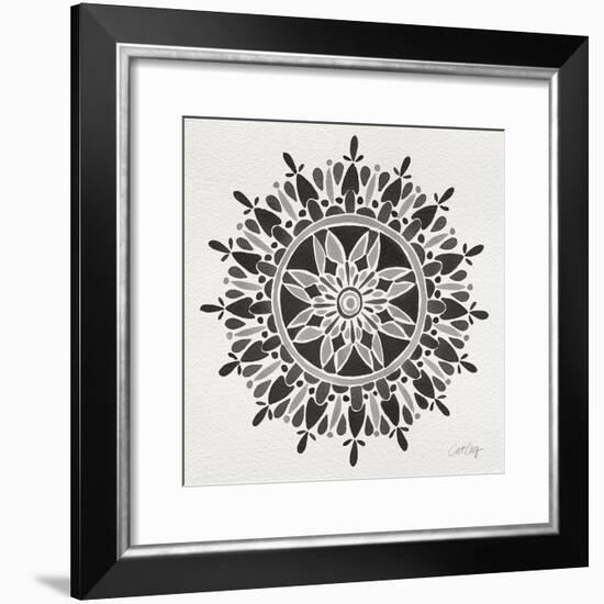 Mandala in Grey-Cat Coquillette-Framed Giclee Print