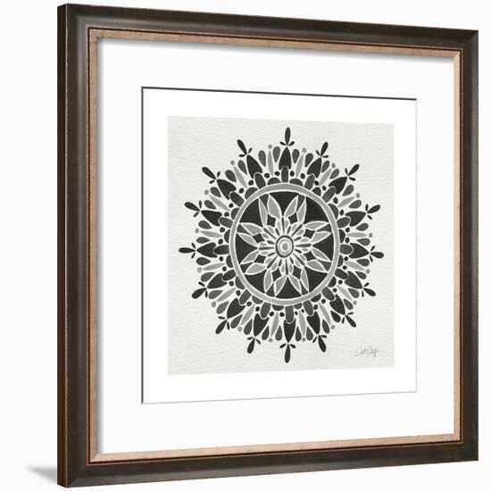 Mandala in Grey-Cat Coquillette-Framed Giclee Print