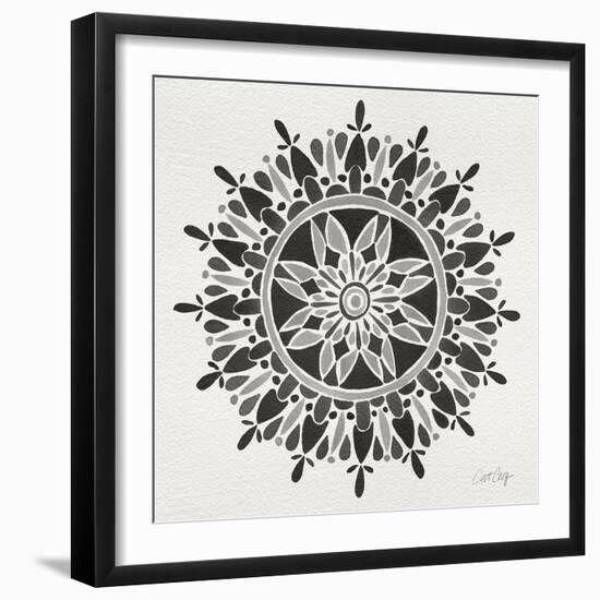 Mandala in Grey-Cat Coquillette-Framed Giclee Print