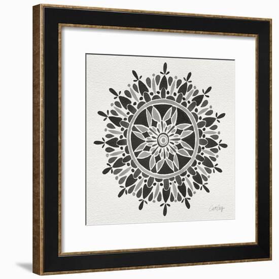 Mandala in Grey-Cat Coquillette-Framed Giclee Print