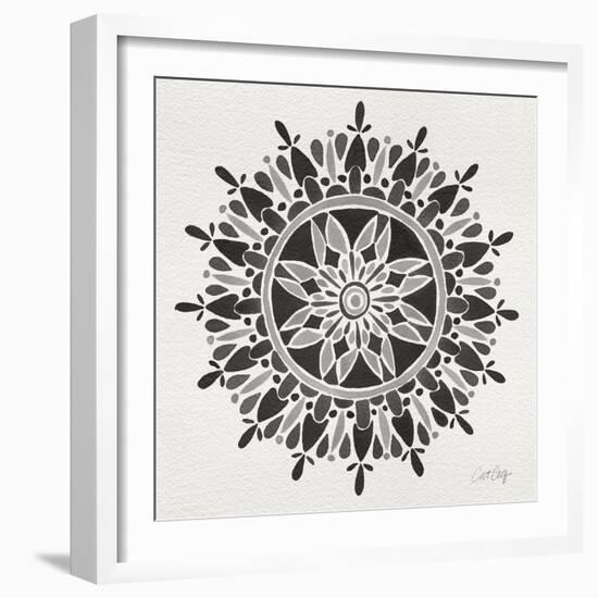 Mandala in Grey-Cat Coquillette-Framed Giclee Print