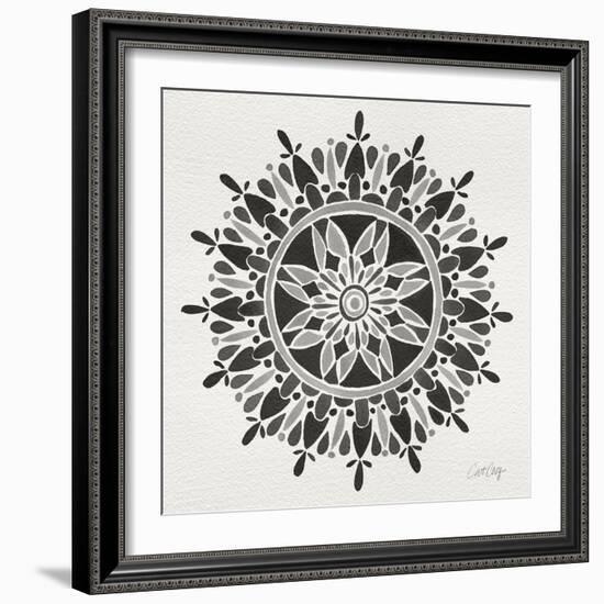 Mandala in Grey-Cat Coquillette-Framed Giclee Print