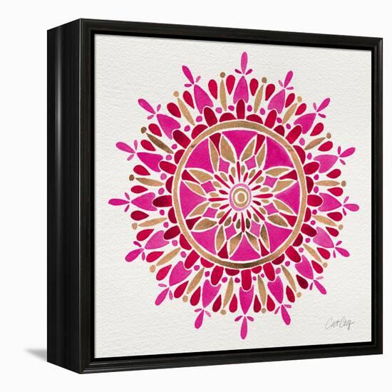 Mandala in Pink and Gold-Cat Coquillette-Framed Premier Image Canvas