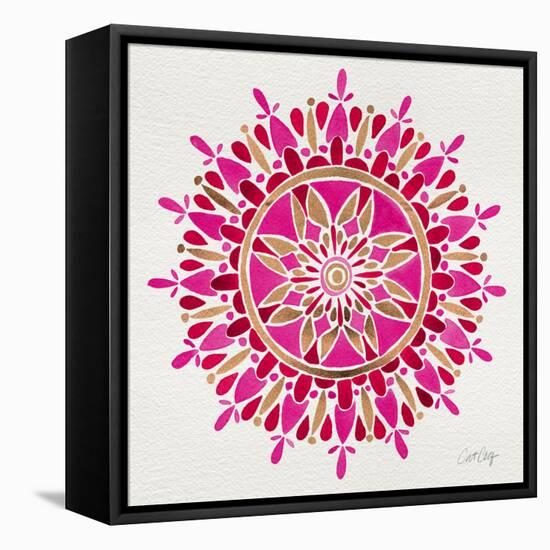 Mandala in Pink and Gold-Cat Coquillette-Framed Premier Image Canvas