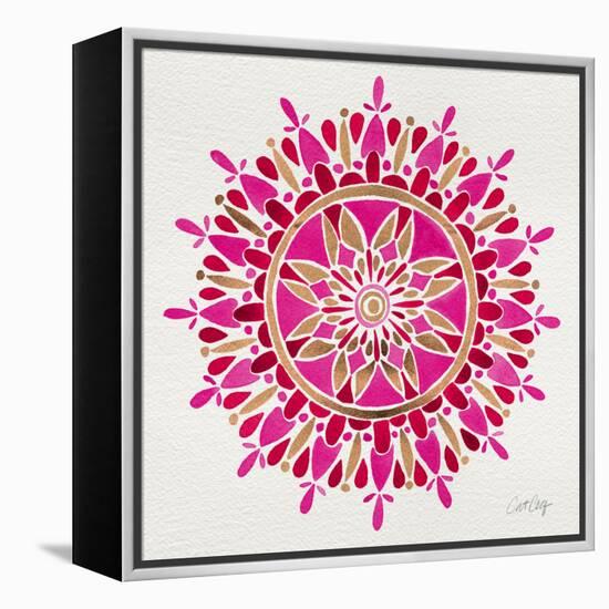 Mandala in Pink and Gold-Cat Coquillette-Framed Premier Image Canvas