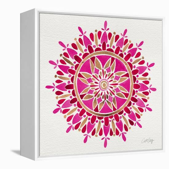 Mandala in Pink and Gold-Cat Coquillette-Framed Premier Image Canvas