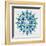 Mandala in Silver and Blue-Cat Coquillette-Framed Giclee Print