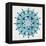 Mandala in Silver and Blue-Cat Coquillette-Framed Premier Image Canvas