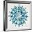 Mandala in Silver and Blue-Cat Coquillette-Framed Giclee Print