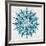 Mandala in Silver and Blue-Cat Coquillette-Framed Giclee Print