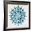 Mandala in Silver and Blue-Cat Coquillette-Framed Giclee Print