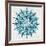 Mandala in Silver and Blue-Cat Coquillette-Framed Giclee Print