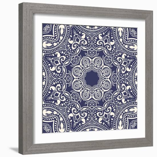 Mandala: Indian Decorative Pattern-Katyau-Framed Art Print