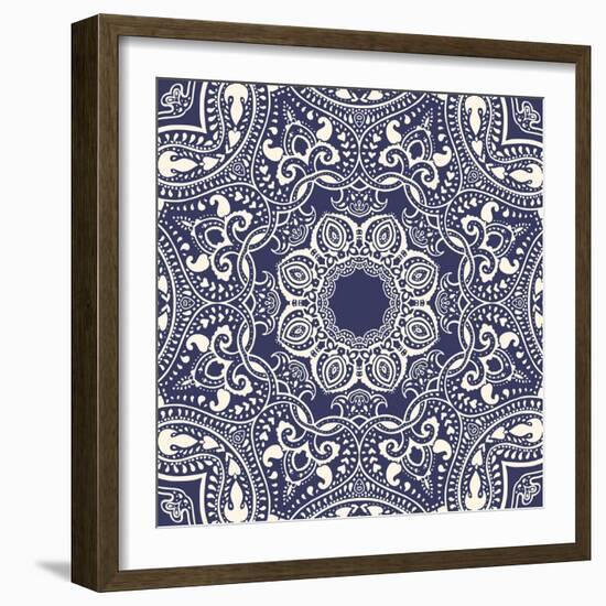 Mandala: Indian Decorative Pattern-Katyau-Framed Art Print