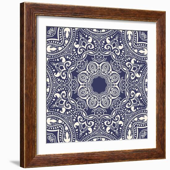 Mandala: Indian Decorative Pattern-Katyau-Framed Art Print