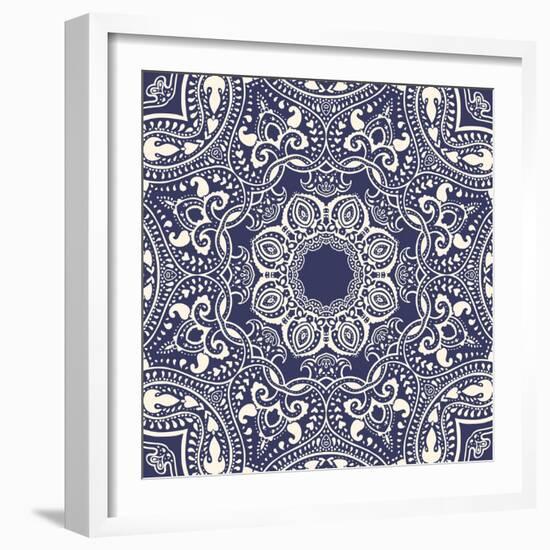 Mandala: Indian Decorative Pattern-Katyau-Framed Art Print