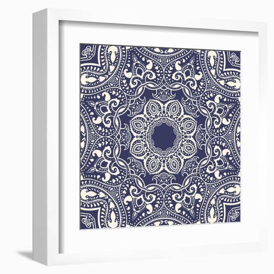 Mandala: Indian Decorative Pattern-Katyau-Framed Art Print