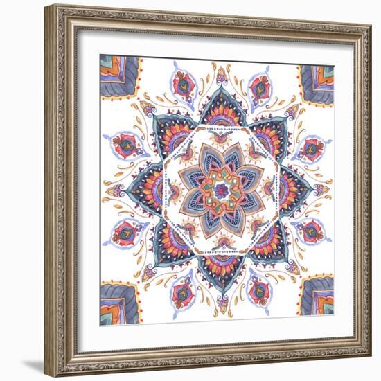 Mandala Meditation I-Melissa Wang-Framed Art Print