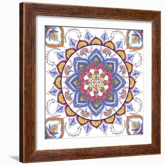 Mandala Meditation III-Melissa Wang-Framed Art Print