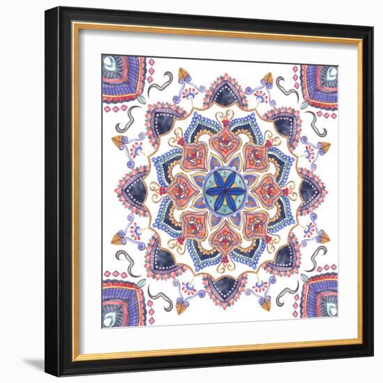 Mandala Meditation IV-Melissa Wang-Framed Art Print