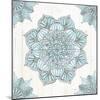 Mandala Morning V Blue and Gray-Anne Tavoletti-Mounted Art Print