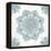 Mandala Morning V Blue and Gray-Anne Tavoletti-Framed Stretched Canvas