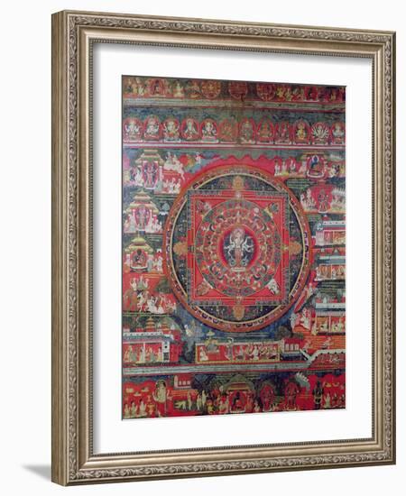 Mandala of Amoghapasa-null-Framed Giclee Print