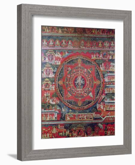 Mandala of Amoghapasa-null-Framed Giclee Print