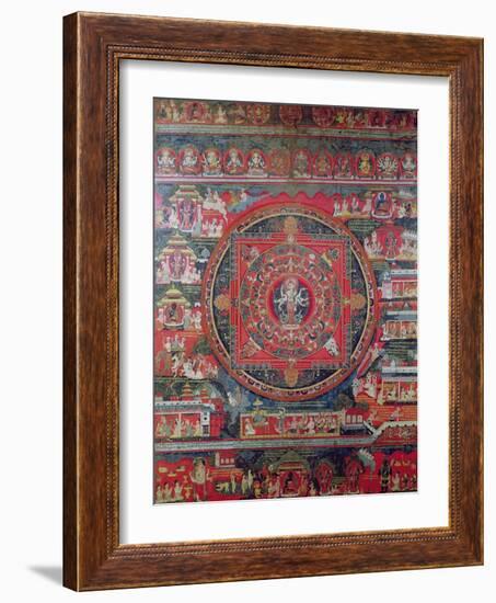 Mandala of Amoghapasa-null-Framed Giclee Print