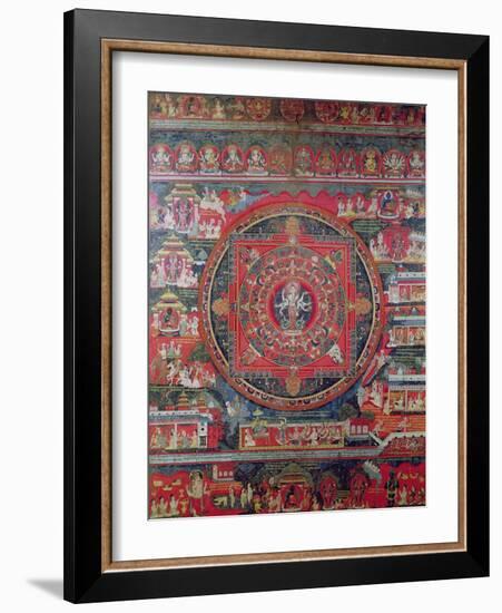 Mandala of Amoghapasa-null-Framed Giclee Print