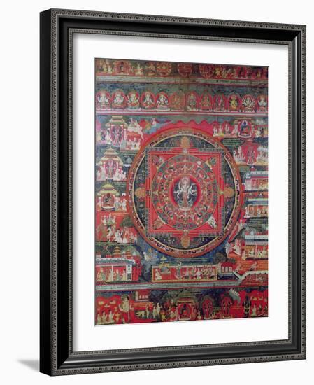 Mandala of Amoghapasa-null-Framed Giclee Print