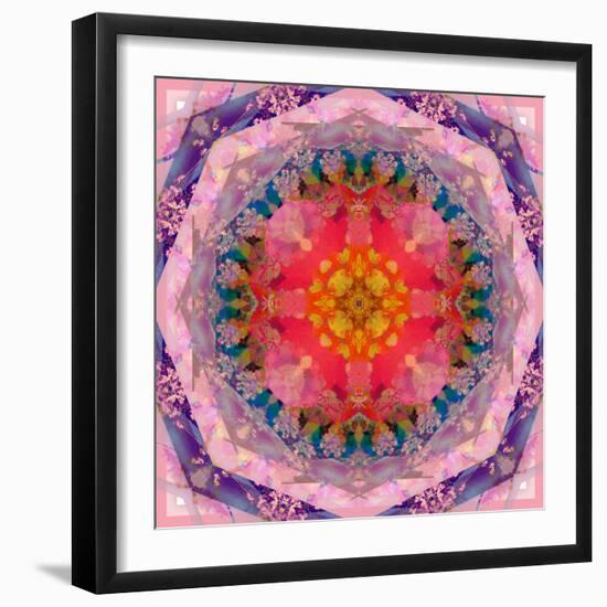 Mandala of Flower Photographies-Alaya Gadeh-Framed Photographic Print