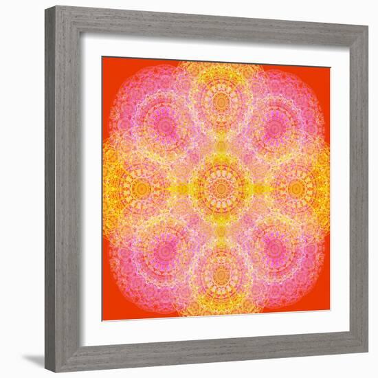 Mandala of Flower Photographies-Alaya Gadeh-Framed Photographic Print