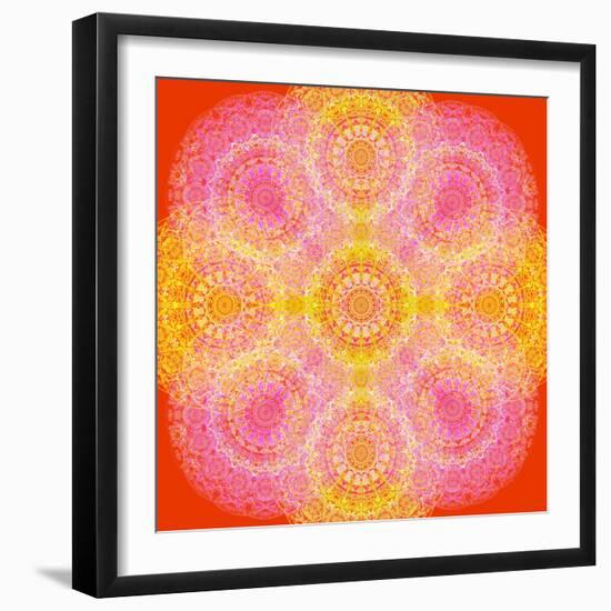 Mandala of Flower Photographies-Alaya Gadeh-Framed Photographic Print