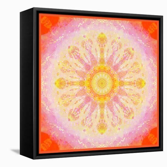 Mandala of Flower Photographies-Alaya Gadeh-Framed Premier Image Canvas