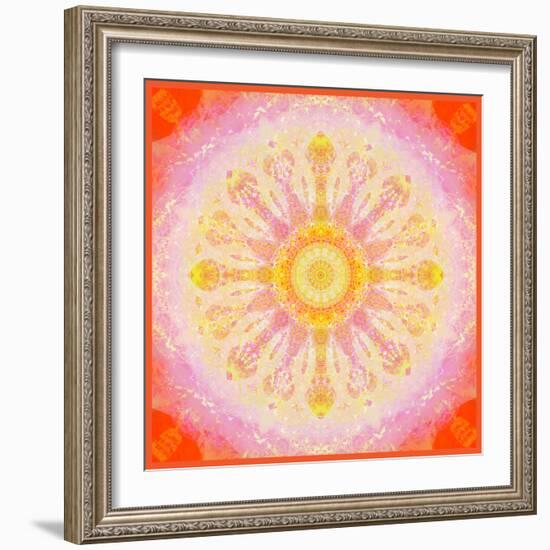 Mandala of Flower Photographies-Alaya Gadeh-Framed Photographic Print