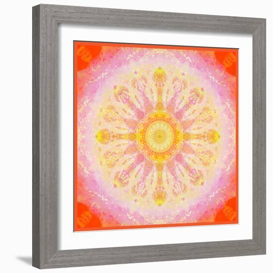 Mandala of Flower Photographies-Alaya Gadeh-Framed Photographic Print