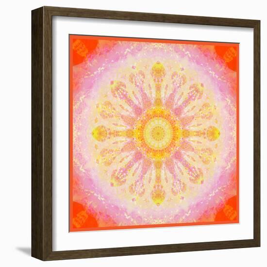 Mandala of Flower Photographies-Alaya Gadeh-Framed Photographic Print