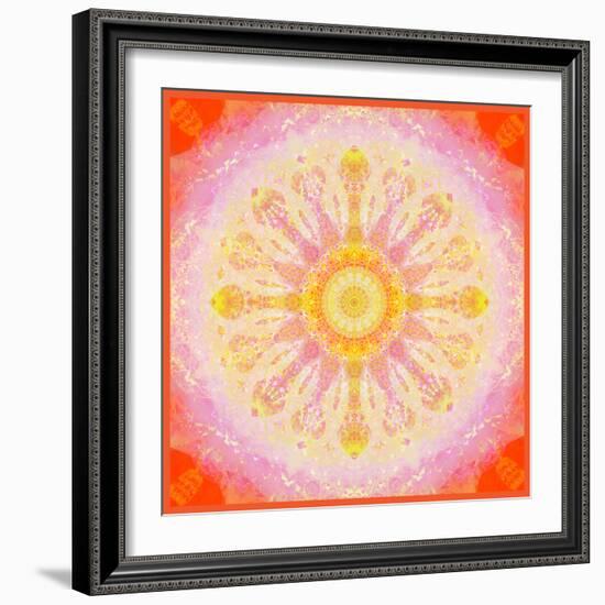 Mandala of Flower Photographies-Alaya Gadeh-Framed Photographic Print