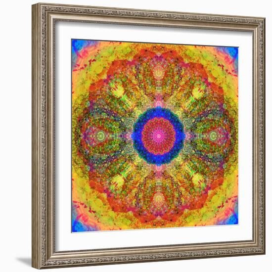 Mandala of Flower Photographies-Alaya Gadeh-Framed Photographic Print