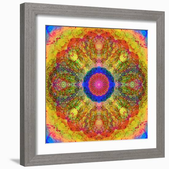 Mandala of Flower Photographies-Alaya Gadeh-Framed Photographic Print