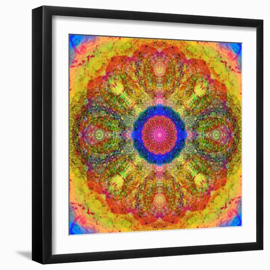 Mandala of Flower Photographies-Alaya Gadeh-Framed Photographic Print