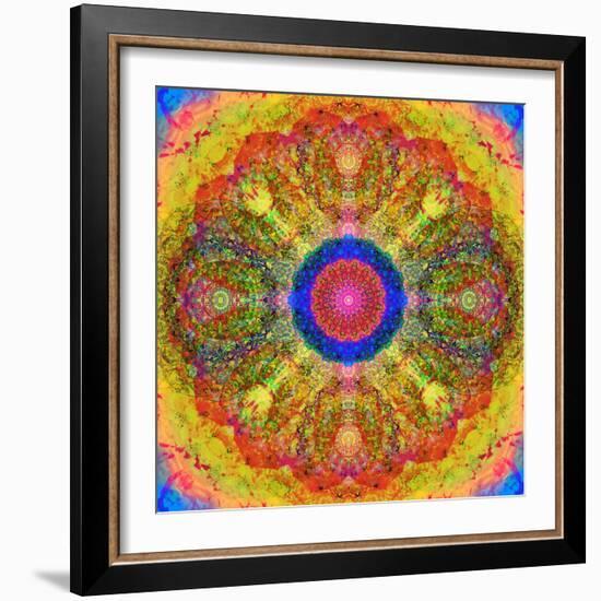 Mandala of Flower Photographies-Alaya Gadeh-Framed Photographic Print