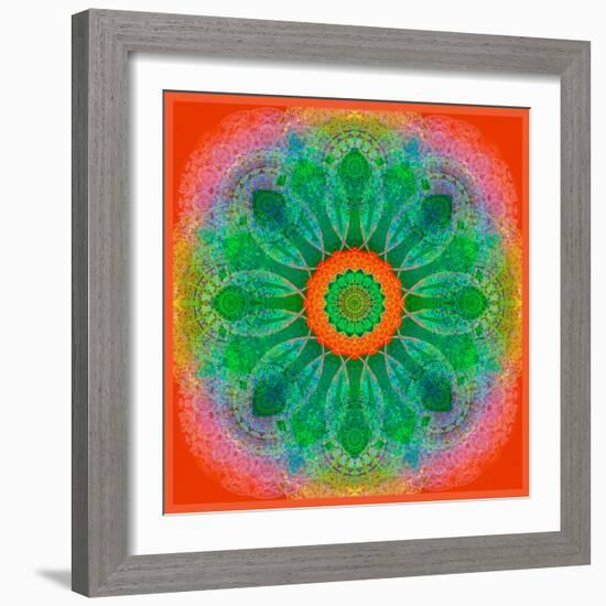 Mandala of Flower Photographies-Alaya Gadeh-Framed Photographic Print