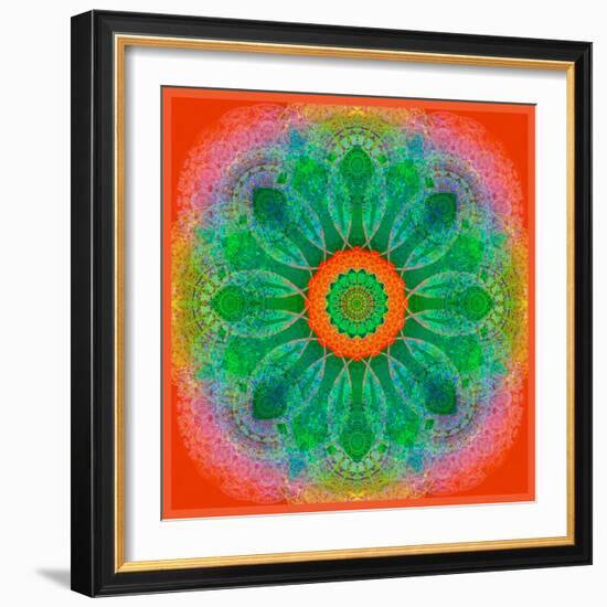 Mandala of Flower Photographies-Alaya Gadeh-Framed Photographic Print