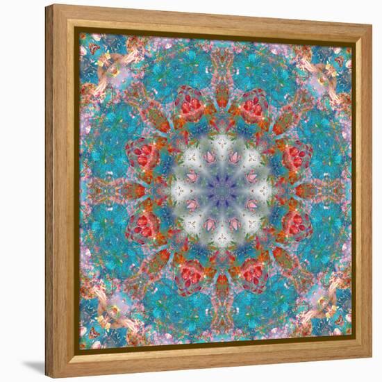 Mandala of Flower Photographies-Alaya Gadeh-Framed Premier Image Canvas