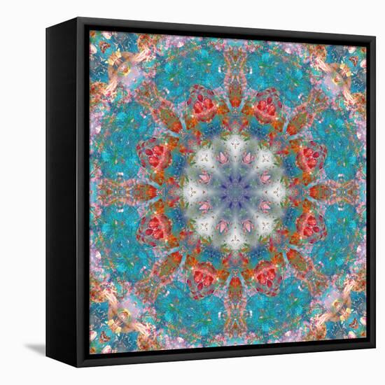 Mandala of Flower Photographies-Alaya Gadeh-Framed Premier Image Canvas