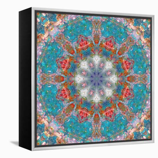 Mandala of Flower Photographies-Alaya Gadeh-Framed Premier Image Canvas